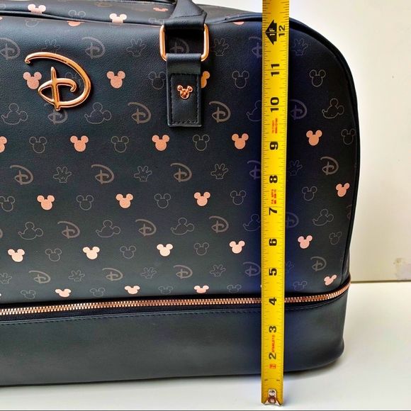 Disney Mickey Mouse Black/Rose Gold Weekender Travel bag - Picture 14 of 16